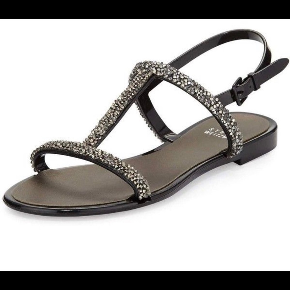 Stuart Weizmann Teezer Crystal jelly Sandal